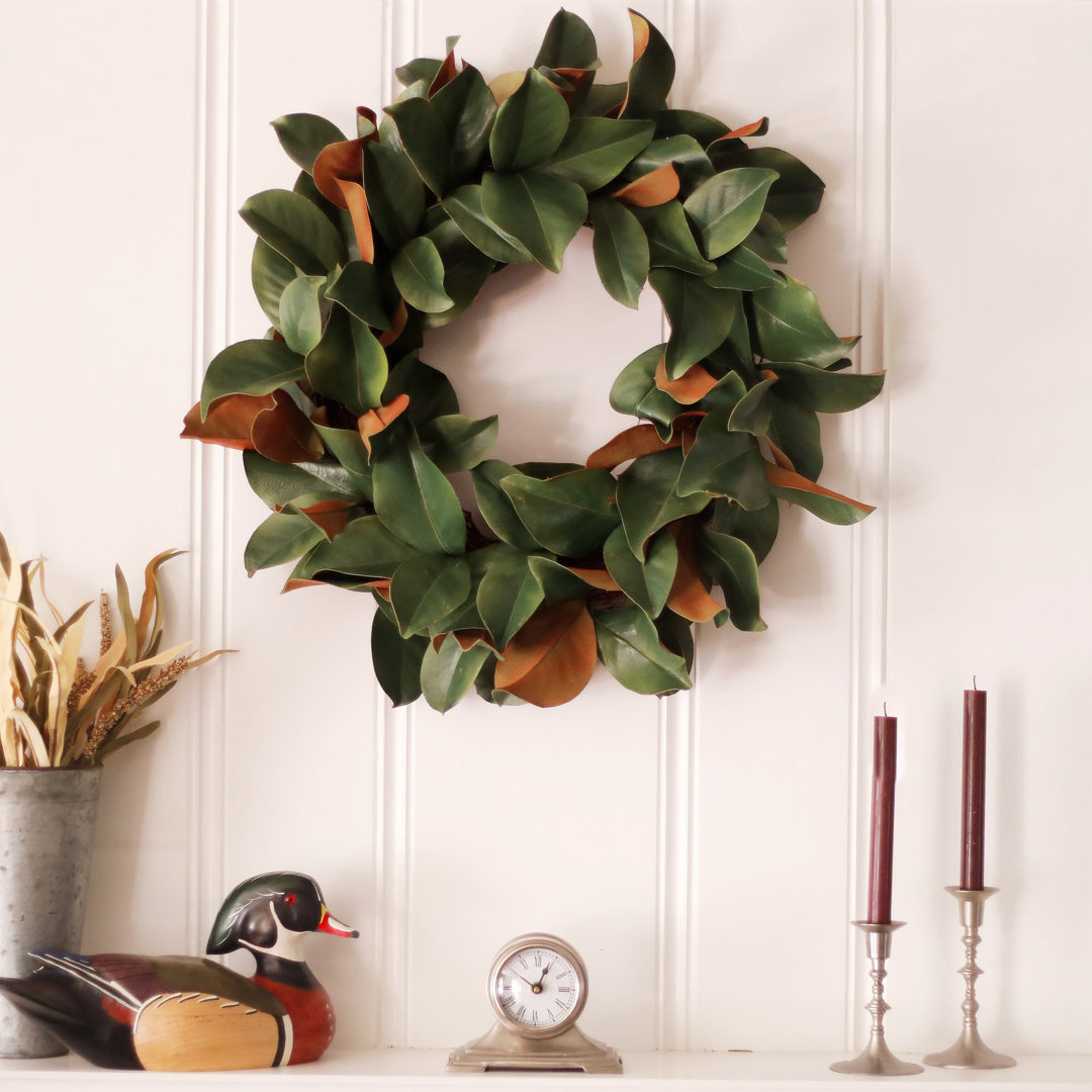 Classic Real Touch Magnolia Leaf All Seasons 24" Wreath